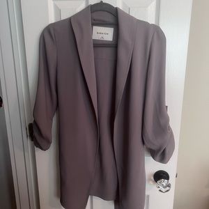 Babaton Gray Jacket with Tie